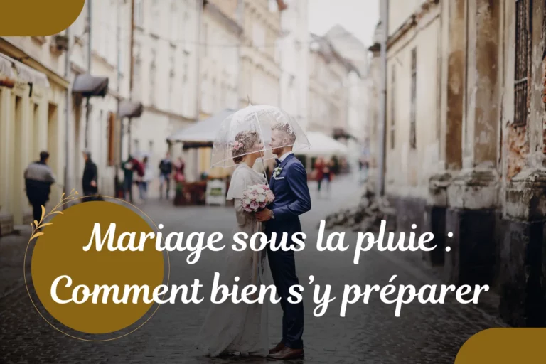 Mariage sous la pluie - Quel pack de mariage à choisir en Tunisie ?